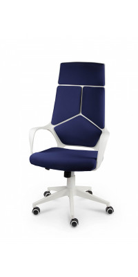 Кресло IQ white - dark blue CX0898H-0-223