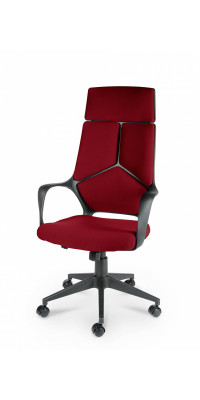 Кресло IQ black - dark red CX0898H-1-203