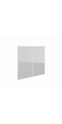 Дверь стеклянная сатиновая в алюм. рамке (1 шт) 60.0 на сайте Про-офис