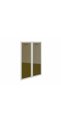 Дверь стекло в алюминиевой рамке (2 шт.) 70.0  в интернет-каталоге Про-офис