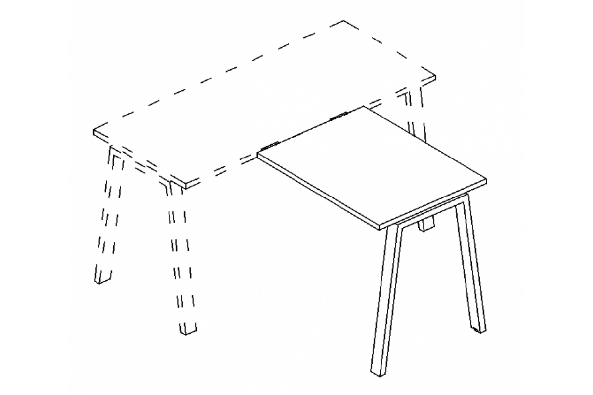 Брифинг-приставка на металлокаркасе TRE А4 Б3 074 БП