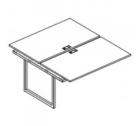 Секция стола рабочей станции на металлокаркасе QUATTRO (2х140) А4 Б4 177-1 БП Секция стола рабочей станции на металлокаркасе QUATTRO (2х140) А4 Б4 177-1 БП