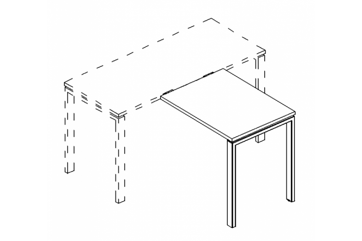 Брифинг-приставка на металлокаркасе UNO А4 Б1 073 БП