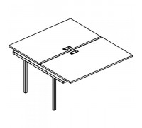 Секция стола рабочей станции на металлокаркасе DUE (2х140) А4 Б2 177-1 БП Секция стола рабочей станции на металлокаркасе DUE (2х140) А4 Б2 177-1 БП
