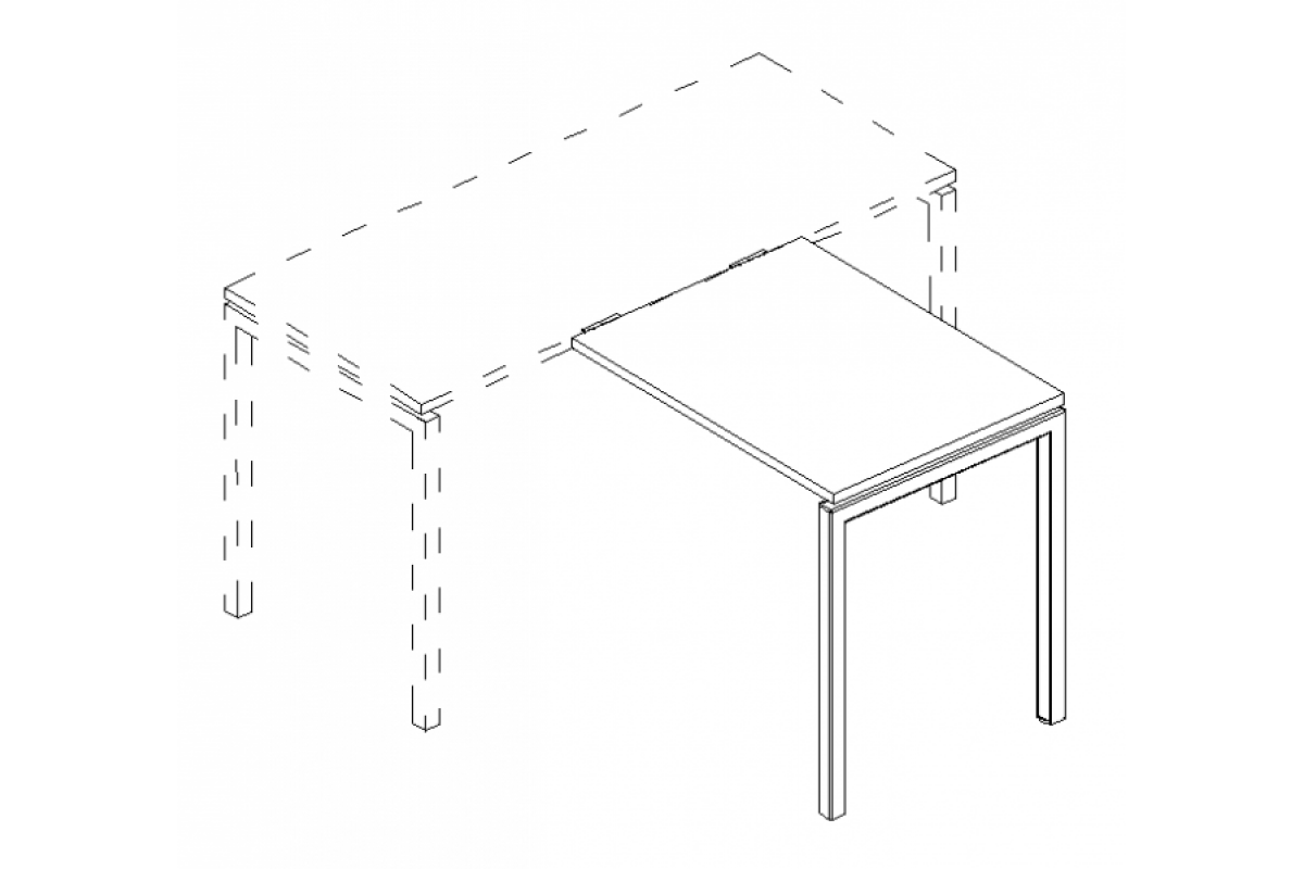 Брифинг-приставка на металлокаркасе DUE А4 Б2 072 БП