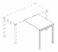 Брифинг-приставка на металлокаркасе DUE А4 Б2 072 БП
