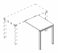 Брифинг-приставка на металлокаркасе UNO А4 Б1 074 БП