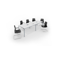 Модульный переговорный стол Аванс (Avance) цвет Белый