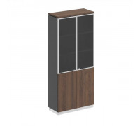 Шкаф для документов со стеклянными дверьми