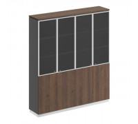 Шкаф для документов со стеклянными дверьми