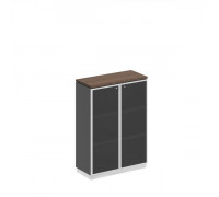 Шкаф для документов средний стекло в рамке