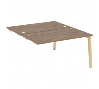 Стол-приставка двойной  к опорным элементам, опоры - дуб светлый