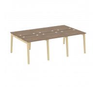 Рабочая станция, опоры - дуб светлый