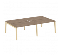 Рабочая станция, опоры - дуб светлый