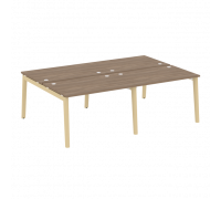 Рабочая станция, опоры - дуб светлый