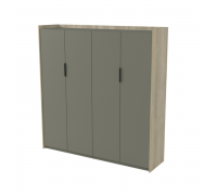 Шкаф высокий двусоставный