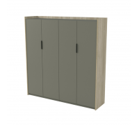 Шкаф высокий для одежды двусоставный