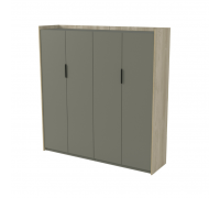 Шкаф высокий комбинированный двусоставный