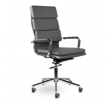 Кресло для руководителя СН-303 Кайман Трио В хром soft2