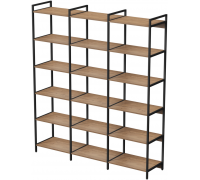 Стеллаж 6 полок CUBOS Тройной