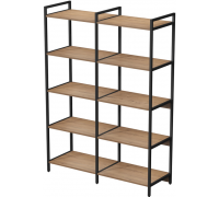 Стеллаж 5 полок CUBOS Двойной
