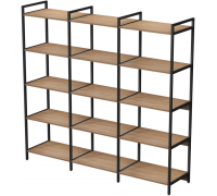 Стеллаж 5 полок CUBOS Тройной