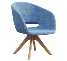 Кресло ракушка открытая 3 в ткани (4 вида опоры)