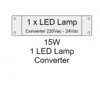 Блок питания для LED ламп 15W 220Vac-24Vdc макс. 1 лампа 174308