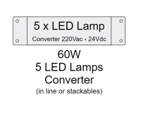 Блок питания для LED ламп 60W 220Vac-24Vdc макс. 5 ламп 174310