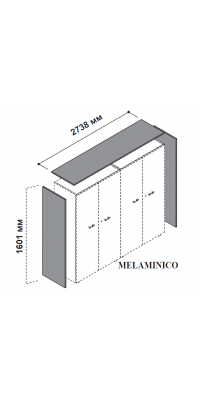 Топ для шкафов с боковыми панелями 174110