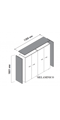 Топ для шкафов с боковыми панелями 174107
