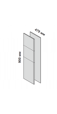 Набор из 2-х завершающих панелей для каркасных шкафов 158606