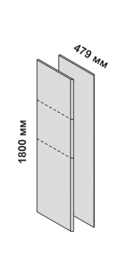 Набор из 2-х завершающих панелей для каркасных шкафов 158608