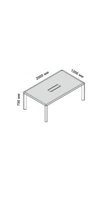 Переговорный стол прямоугольный 158504