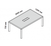Переговорный стол прямоугольный 158506