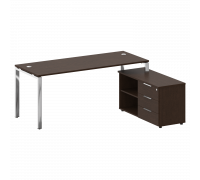 Стол рабочий руководителя с опорной тумбой БГ.СРТ-5.7 Л/Пр