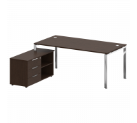 Стол рабочий руководителя с опорной тумбой БГ.СРТ-5.9 Л/Пр