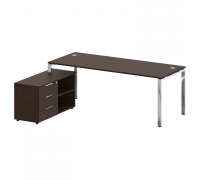 Стол рабочий руководителя с опорной тумбой БГ.СРТ-6.8 Л/Пр