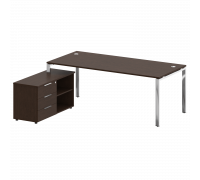 Стол рабочий руководителя с опорной тумбой БГ.СРТ-6.9 Л/Пр