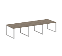 Переговорный стол (3 столешницы) на О-образном м/к БО.ПРГ-3.2