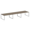 Переговорный стол (3 столешницы) на О-образном м/к БО.ПРГ-3.4 Metal System