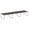 Переговорный стол (3 столешницы) на О-образном м/к БО.ПРГ-3.4 Metal System