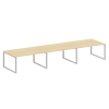 Переговорный стол (3 столешницы) на О-образном м/к БО.ПРГ-3.4 Metal System