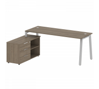 Рабочая станция на А-образном м/к с опорной тумбой левая БА.РС-СТС-2.5 Л