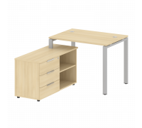 Рабочая станция на П-образном м/к с опорной тумбой левая БП.РС-СТС-2.1 Л