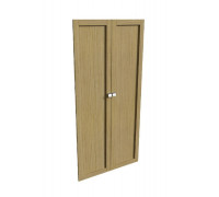 Наполнение двухстворчатого шкафа с деревянными дверьми и вешалкой 25500