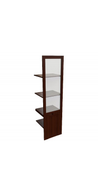 Наполнение одност. шкафа со стеклом Zaragoza walnut