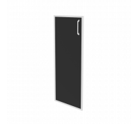 Фасад стекло в раме средний левый (лакобель, белый) O.SR-2(L) white/black