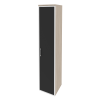 Шкаф высокий узкий правый O.SU-1.10R(R) white/black Onix