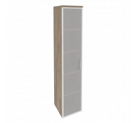 Шкаф высокий узкий левый (1 высокий фасад стекло в раме) O.SU-1.10R(L)